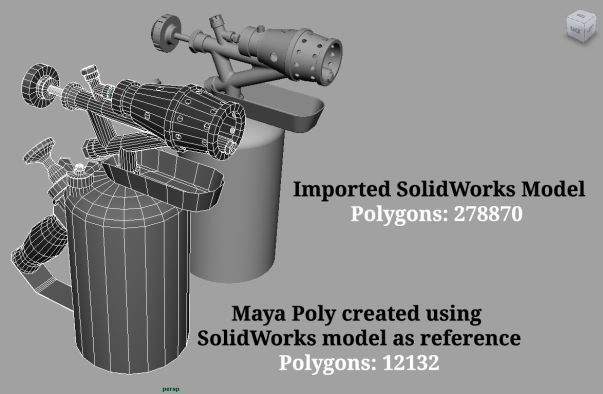 Blowtorch, Free Maya Model, solidworks